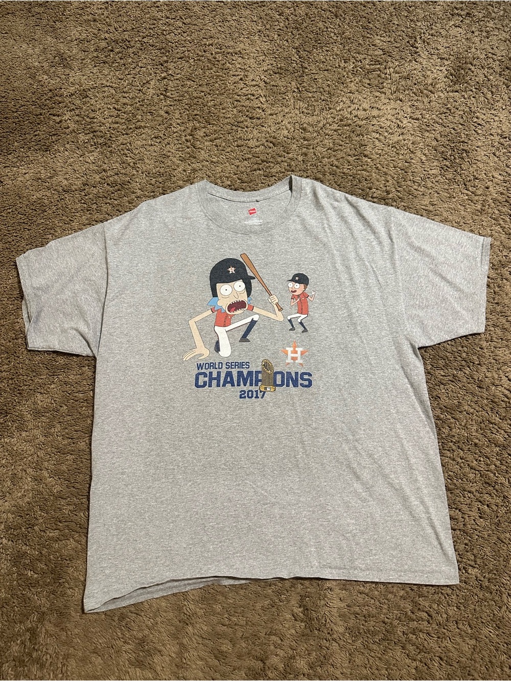 Vintage MLB Houston Astros “world series” shirt 2017 size 2XL